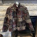 Coldwater Creek Christopher & Banks jacquard zipper jacket size XL Photo 0