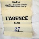 L'Agence NEW L’Agence Nadia High Rise Cropped Straight Blanc White Capri Jeans Size 27/2 Photo 12