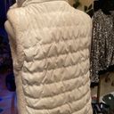 Workshop White Puffer Vest Med Photo 2