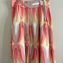 Vintage 90's linen blend Groovy print retro swirl A Photo 2