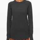 Lululemon Still Lotus Reversible Sweater in Heathered Black Titanium Size XS Photo 0