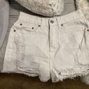 Caffeine Lulu’s White Jean Shorts Photo 1