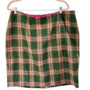 The Moon Boden British Tweed By 100% Wool Plaid Pencil Skirt Size 16R Photo 0