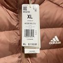 Adidas  Women’s XL ESSENTIALS 3-STRIPES LIGHT DOWN JACKET #IK3230 CLAY STRATA NWT Photo 2