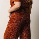 Baltic Born NWT  Dakota Jumpsuit in Rust Print Wide Leg Pant Women's Size 3XL Photo 1