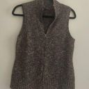 J.Jill  Brown Mock Neck Zip Up Sweater Vest Wool Alpaca Blend Photo 0