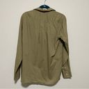 Everlane  Khaki Colored 100% Cotton Button Front Blouse Photo 8