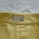 Wilfred  Free sz 2 Yellow Karmen Corduroy Button Mini Skirt Cotton Pastel Preppy Photo 2