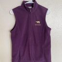 LLBean women’s zipper Fleece Vest with pockets warm fall westminster size M Purple Size M Photo 0