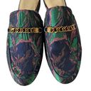 Marc Jacobs Marc Fisher Womens Mule Shoes Slip On Jacquard Pink Green Chain Size 7.5 Photo 2