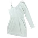 NBD  Tobias Mini Dress in Ivory White Cutout One Sleeve Asymmetrical Size XS Photo 5