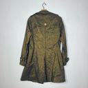 Wet Seal NEW  Vintage Y2K Trench Coat L Gold Metallic Double Breasted Deadstock Photo 1