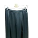 St. John  Caviar Black Silky Wide-Leg Trouser Pants Size 4 Photo 1