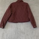 BLANK NYC  37DJ5993 Women’s Burgundy Long Sleeve Quilted Bomber Jacket Size Medium Photo 1