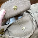 Twisted rafe New York Nubuck Leather Satchel Large  Handle Purse Handbag Beige Photo 3