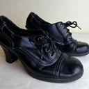 Mudd Vintage Y2K Black Oxford Chunky Heels Faux Leather Lace Up Boho Goth 6.5 Photo 8