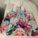 In Bloom  By Jonquil Size Small Pajama Tank Floral Lace Back Adjustable Straps Photo 7