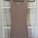 Divided Tan Bodycon Dress Photo 0