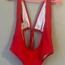 SheIn Sexy Red One Piece Swimsuit Photo 4