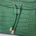 Nine West  Kelly green crocodile pattern large clutch. Photo 3