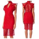 Alexis  NWT Red Lace V Neck Halley Dress XS Photo 1