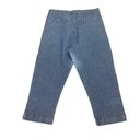 Xhilaration Jeans Capri Womens Size 11 Denim Womens Mom Pants Ankle Cropped Medium Wash Photo 3