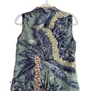 Tommy Bahama Vintage  Womens Tropical Print Silk Button Down Top M Sleeveless0342 Photo 1