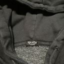 John Galt Red Cropped Zip Up Hoodie Photo 1