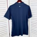 Peter Millar  Golf Nylon Henley Polo Shirt Navy Blue Large Two Tone Photo 7