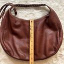 Banana Republic  Brown Leather Soft Tassel Zipper Slouchy‎ Hobo Shoulder Bag Photo 8