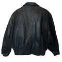 wilson's leather Vintage Wilsons Suede & Leather Black Bomber Jacket 80s, size Large Photo 4