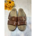 Dansko  Womens Size 40 US 9.5/10 Brown Leather Wedge Sandals (qq) Photo 1