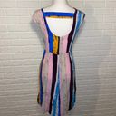 Tracy Reese Plenty by  X Anthropologie Multicolored Stripe Silk Midi Dress, 4 Photo 6