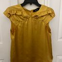 fab'rik Ruffle Cuffed Sleeve Metallic Blouse Photo 0