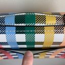 Zac Posen ZAC  Earthette Mini Accordion Multicolored Gingham Leather Crossbody Photo 10