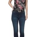 White House | Black Market NWT  Embroidered-Hem Straight Crop Jeans Size 6 Petite Photo 0