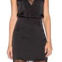 Lovers + Friends X Revolve “Lacey” Black Lace Silk Midi Slip Dress- Size Small Photo 0