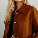 Free People NEW Size XS  Dancassab Maria 100% Leather Handmade Jacket Suede brown Photo 1