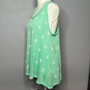 Vintage Havana LARGE MINT GREEN RACER BACK KNIT TANK TOP WITH STARS New Photo 1