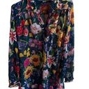 Eshakti  floral button front tunic women’s size Large-14 Photo 0