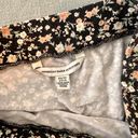 American Eagle Black Floral Top And Maxi Skirt Set Photo 4