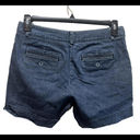 Dockers  Shorts Size 4 Cotton Blend Stretch Blue Denim 4-Pocket Flat Front G28 Photo 2