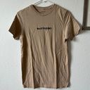 Passports Nude tan embroidered t-shirt “ Masterpiece “ Passport brand S Photo 0