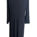 Garnet Hill  long sleeve knit dress navy Sz XL Photo 1