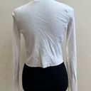 Garage White Knit Tie Top Photo 3