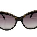 Alexander McQueen  AM0181S Cat Eye Jeweled Sunglasses Havana Tortoise w/ case Photo 2