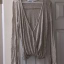 Julie Billiart Wrap light sweater top medium  Photo 2