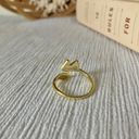 American Vintage Vintage Fox Gold Wrap Ring Band Minimal Animal Femme Classic Jewelry Photo 6