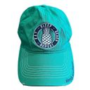 Simply Southern  Eat Sleep Beach Repeat Pineapple Baseball Cap Green Blue One Sz Photo 1