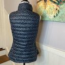 Tommy Hilfiger  Womens Puffer Vest packable Size small Navy Polkadot Quilted Photo 1